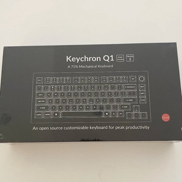 Keychron Q1 Wired Custom 75% Mechanical Keyboard Knob Version 2 NEW Sealed Box - Picture 1 of 4